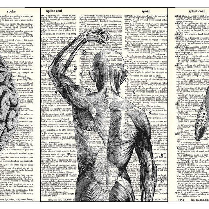 Anatomical Heart, Brain, Body 3 Piece Linked Dictionary Art