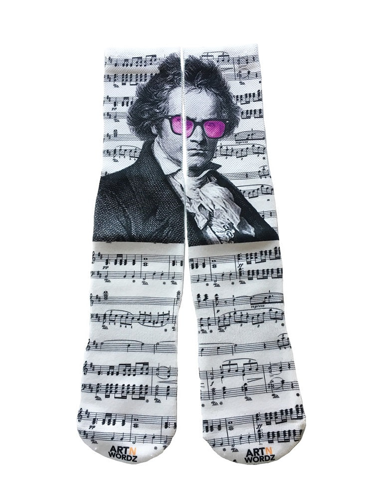 Wearable RocknBeethoven Music Unisex Art Socks