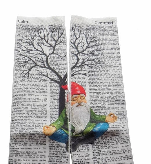 Wearable Gnomaste Gnome Unisex Dictionary Art Socks
