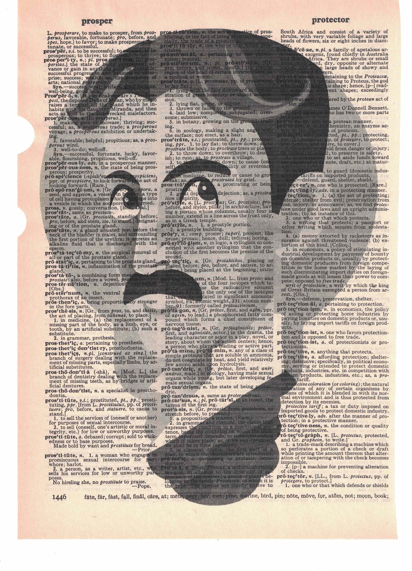 Nikola Tesla Lightbulb Dictionary Art Print
