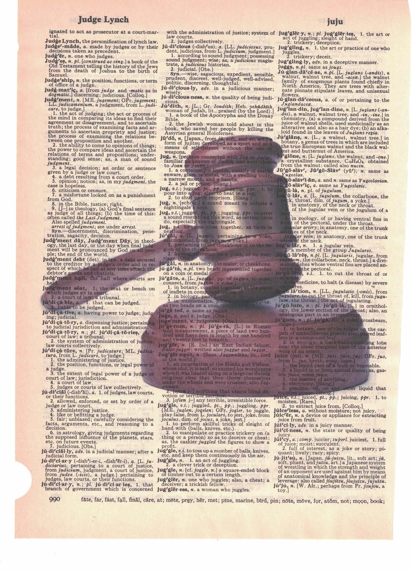Gavel Dictionary Art Print