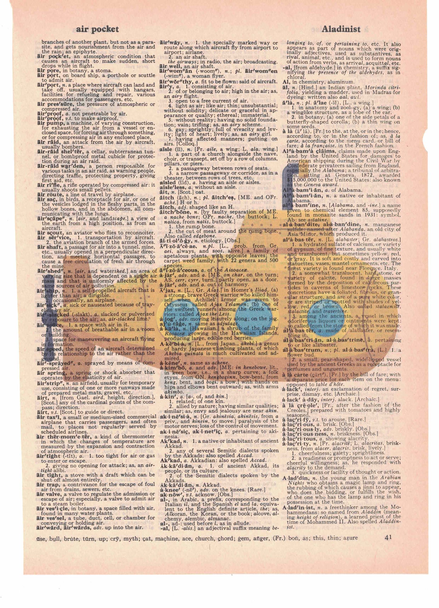 Yellow Submarine Dictionary Art Print