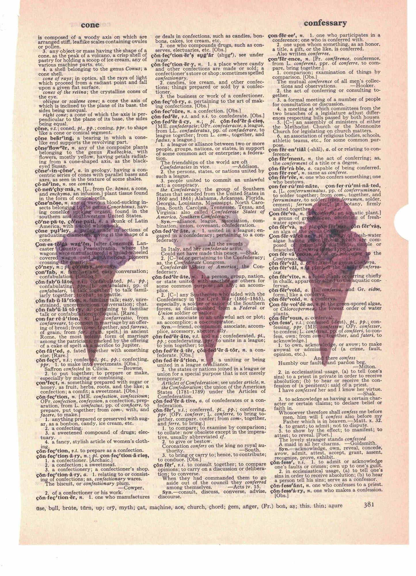 Ice Cream Dictionary Art Print