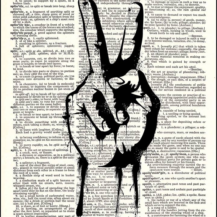 Street Art Peace Dictionary Art Print