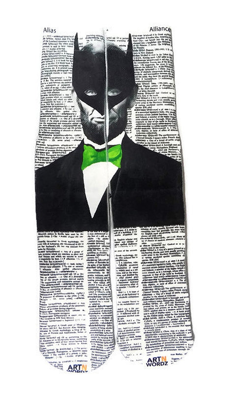 Wearable I Am Lincoln Unisex Dictionary Art Socks