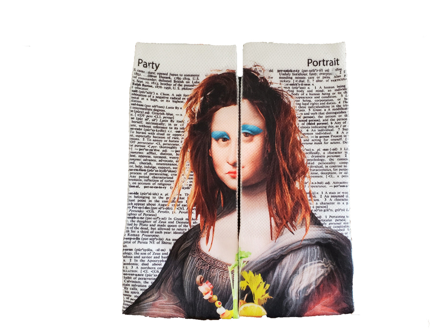 Wearable Morning Lisa Unisex Dictionary Art Socks