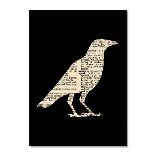 Raven Crow Dictionary Art Print