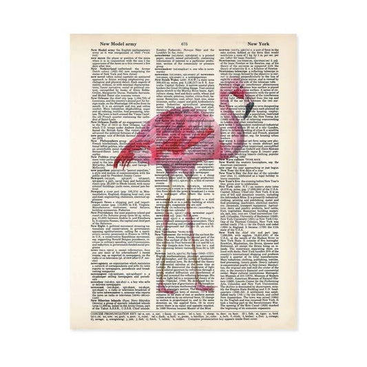 Flamingo Dictionary Art Print