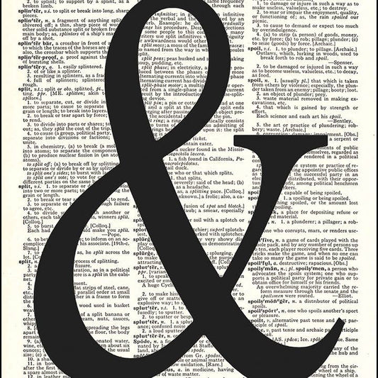 Ampersand @ Dictionary Art Print