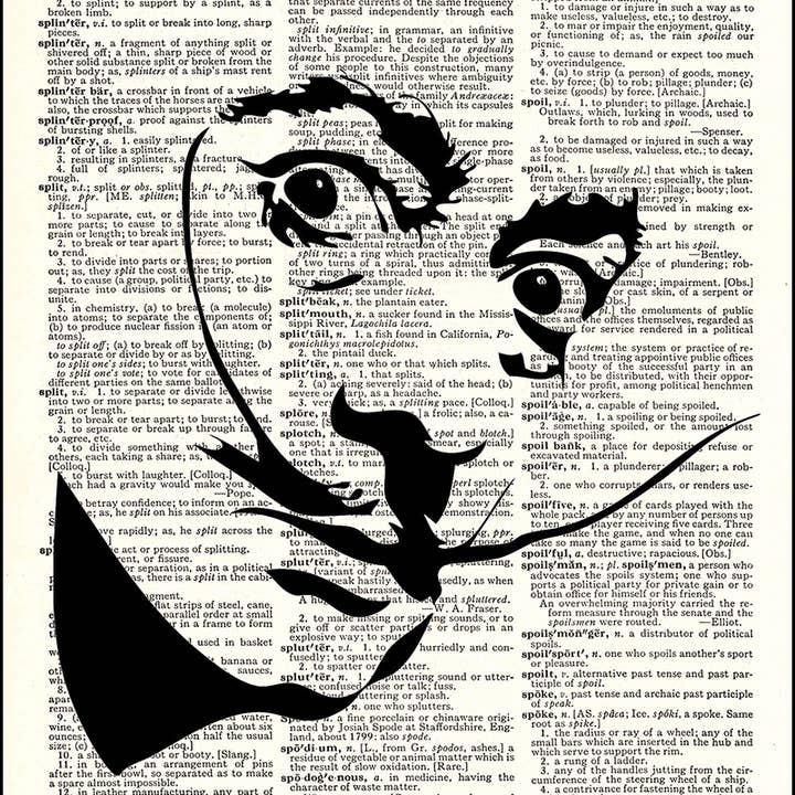 Salvador Dali Dictionary Art Print
