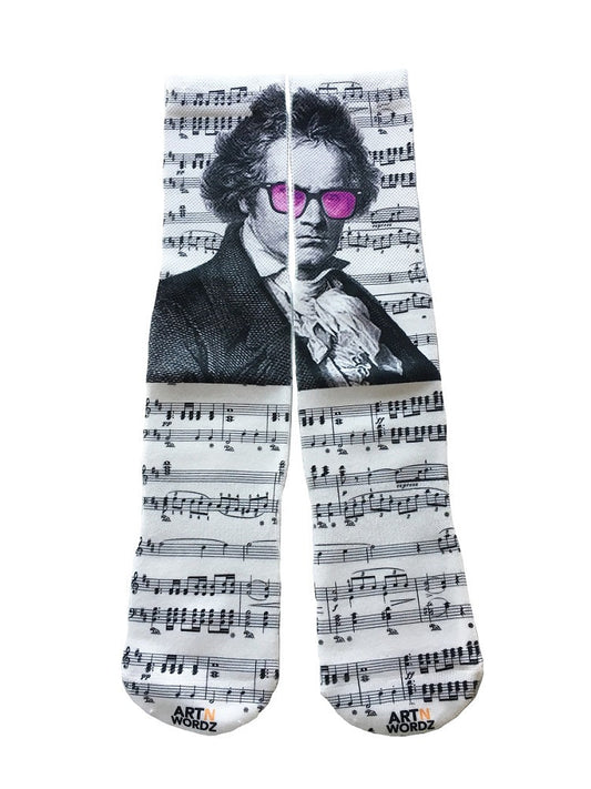 Wearable RocknBeethoven Music Unisex Art Socks