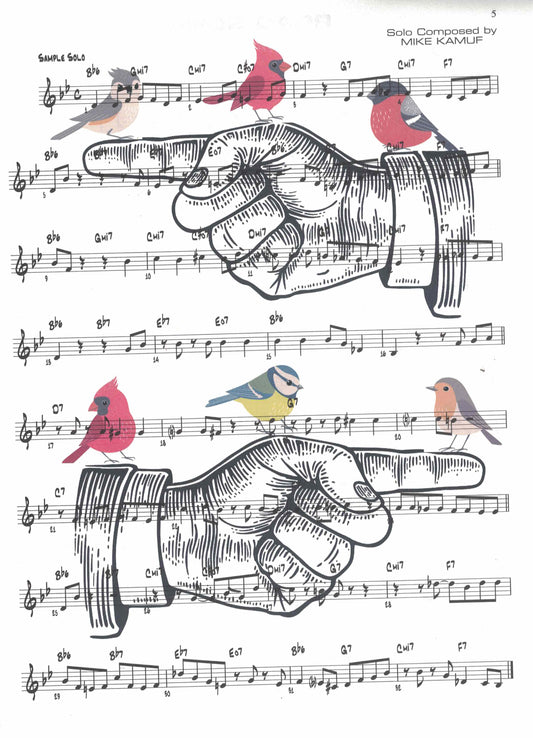 Finger Birds Sheet Music Art Print