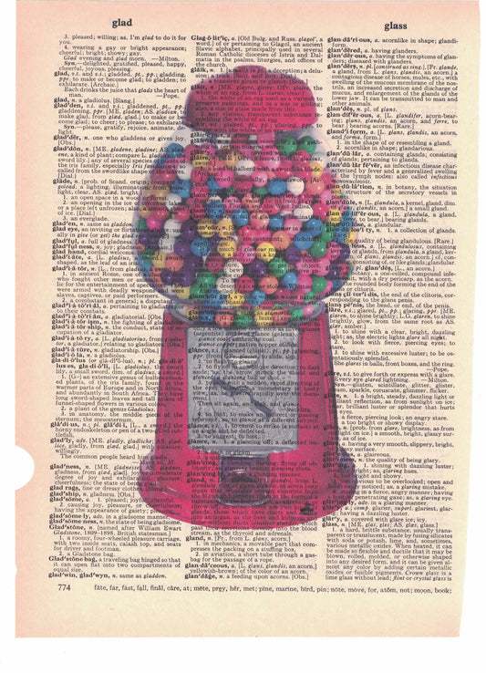 Gumball Machine Dictionary Art Print