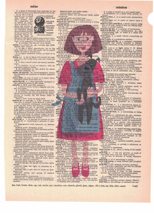 Dorothy and Toto Dictionary Art Print