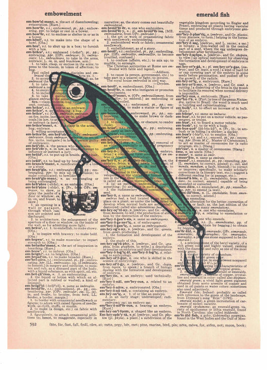 Fishing Lure Dictionary Art Print