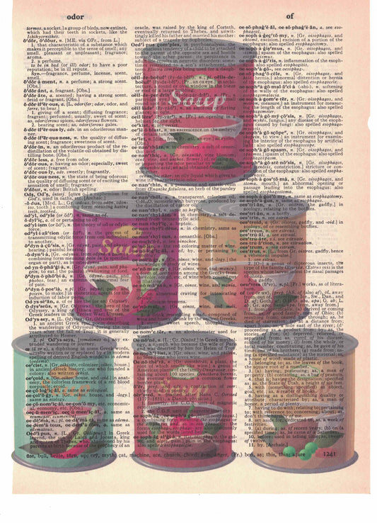 Soup Cans Dictionary Art Print