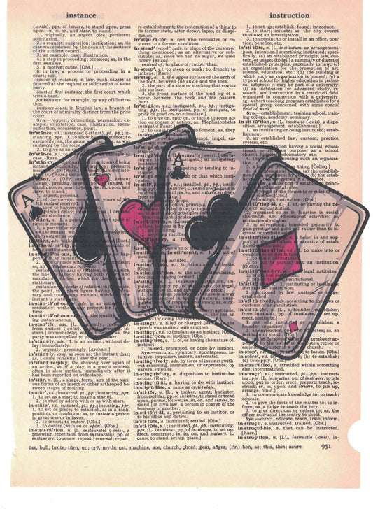 Aces Poker Dictionary Art Print