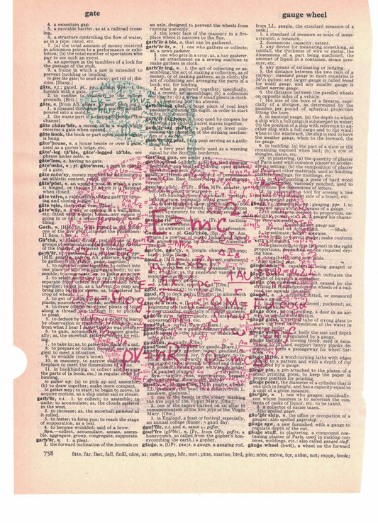 E=MC2 Apple Dictionary Art Print