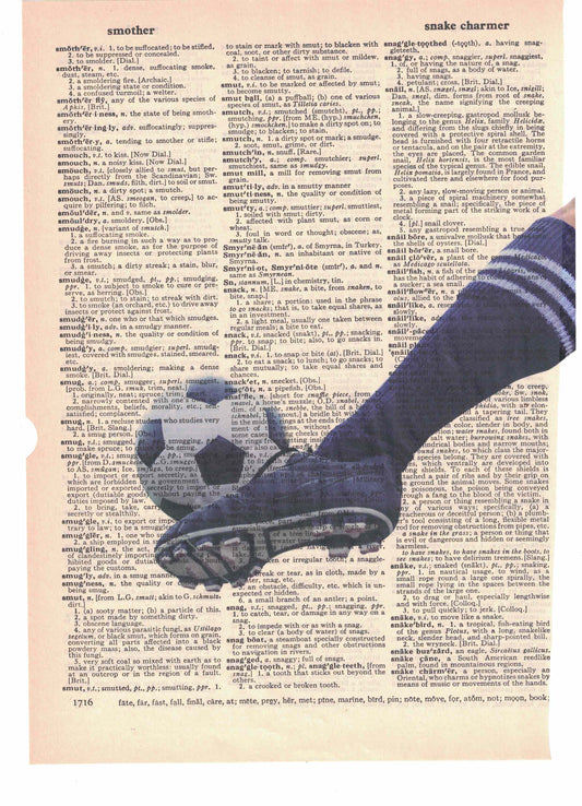 Soccer Kick Dictionary Art Print