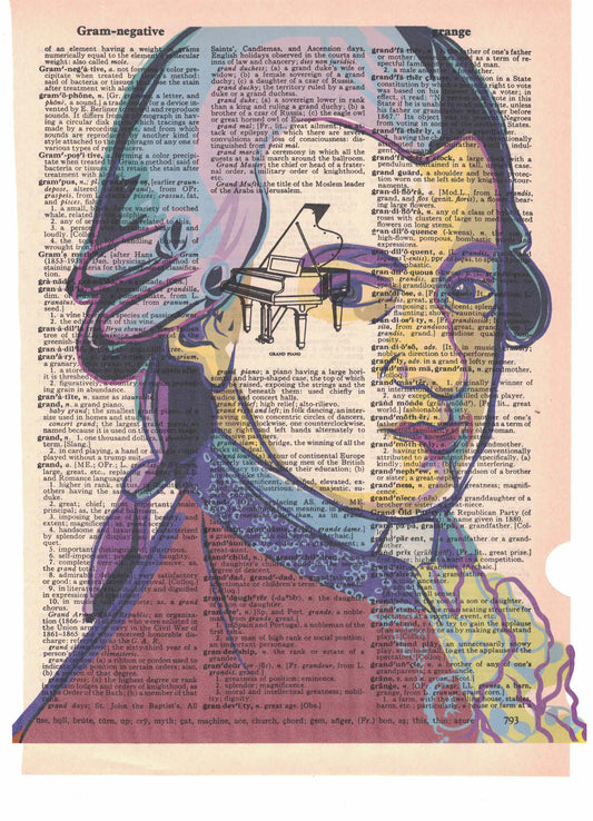 Mozart Dictionary Art Print