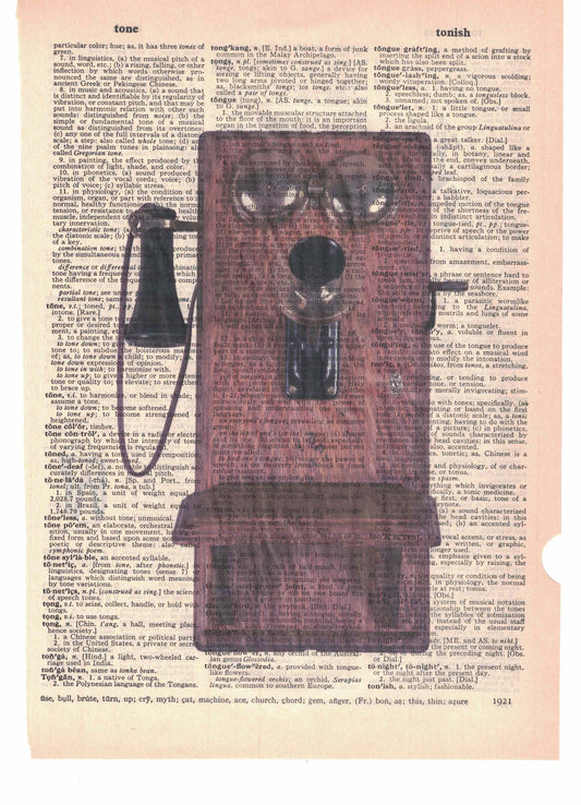 Antique Telephone Dictionary Art Print
