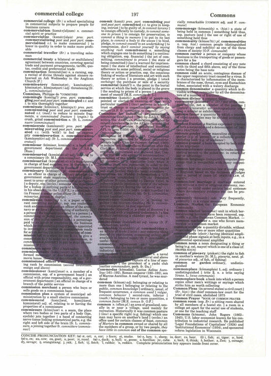Football Dictionary Art Print
