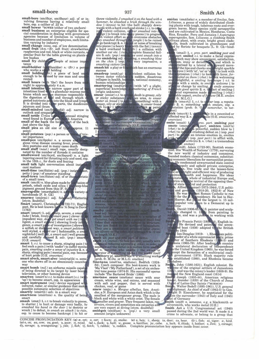 Black Rhino Beetle Dictionary Art Print
