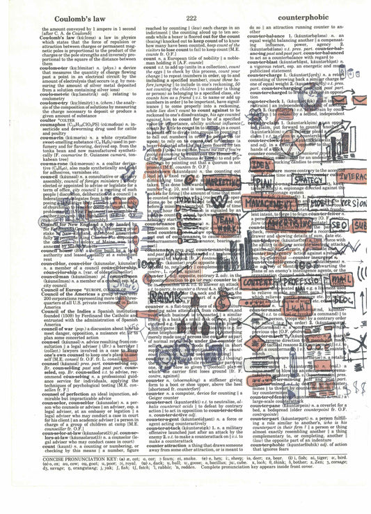 Left and Right Brain 3 Piece Linked Dictionary Art