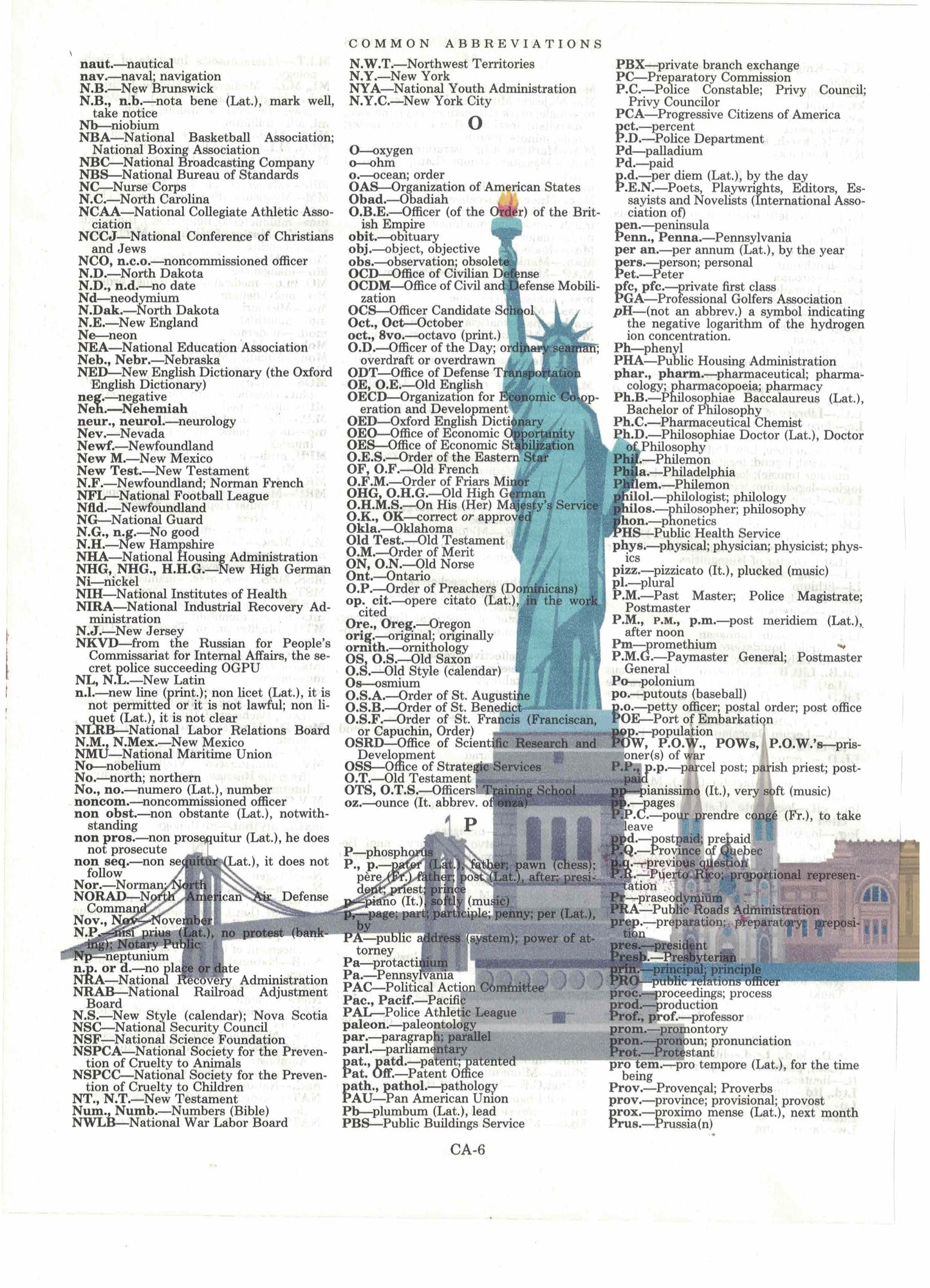 New York City 3 Piece Linked Dictionary Art