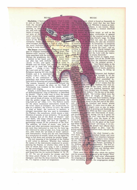 Electric Guitar Dictionary Art Print