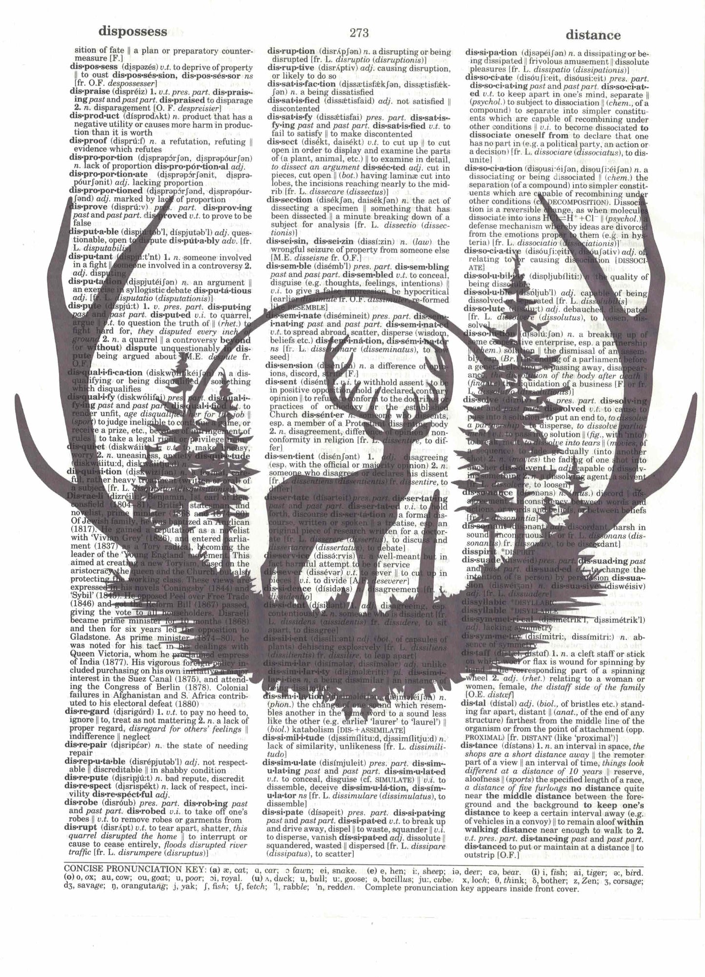 Hunting Deer Hunter Dictionary Art Print