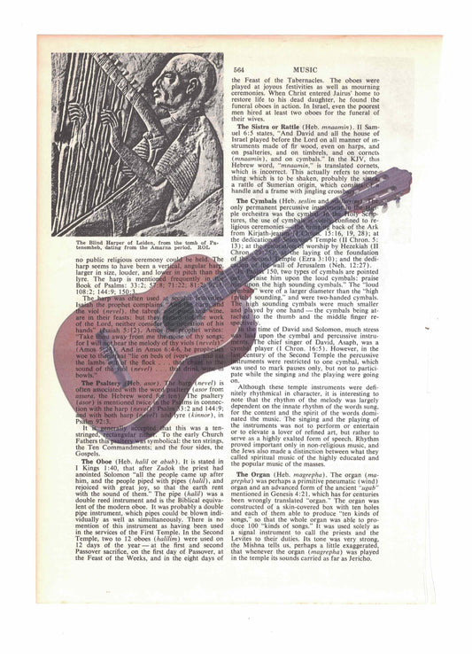 Acoustic Guitar Dictionary Art Print
