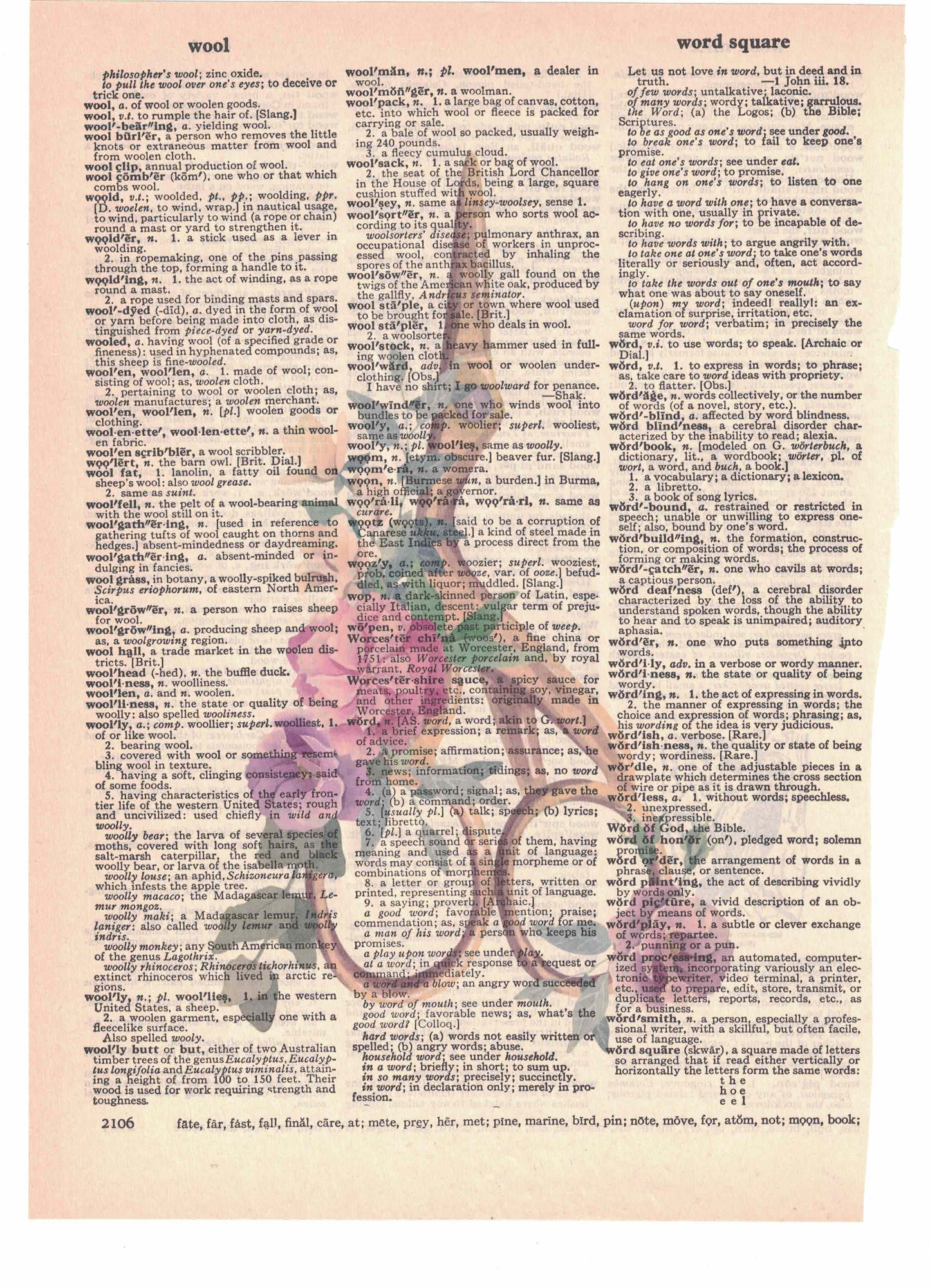 Scissors Dictionary Art Print