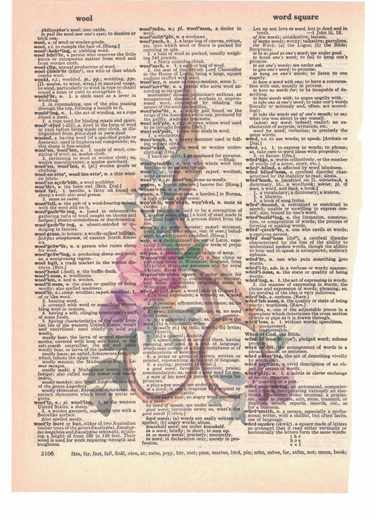 Scissors Dictionary Art Print