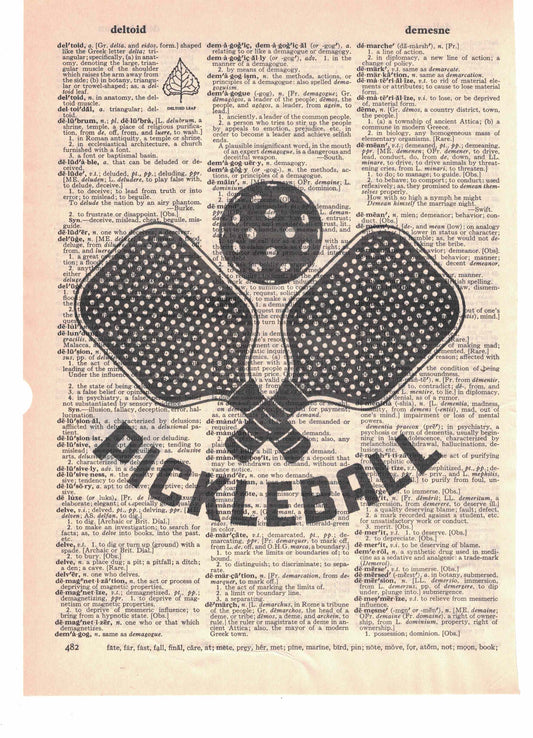 Pickleball Dictionary Art Print