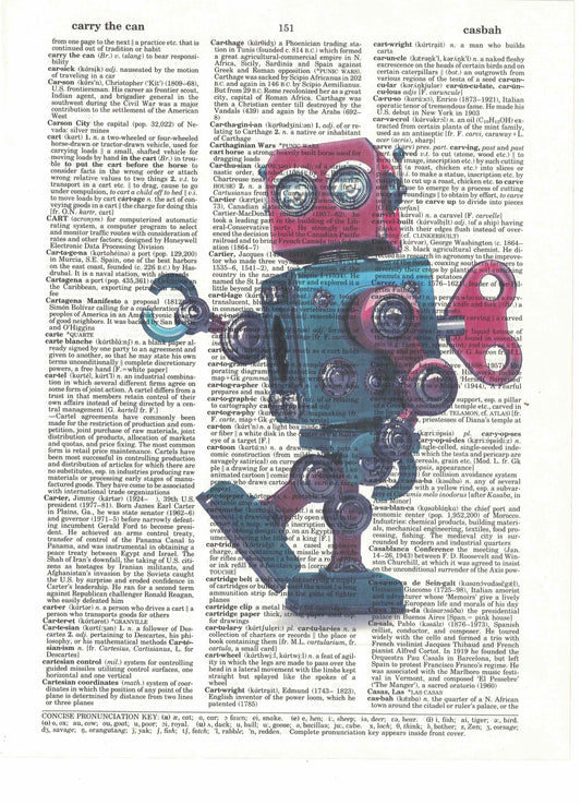 Toy Robot Dictionary Art Print