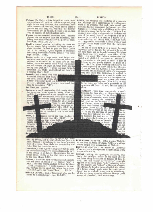 Three Crosses Crucifix Dictionary Art Print