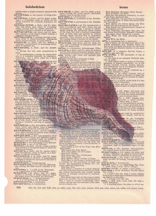 Conch Shell Dictionary Art Print
