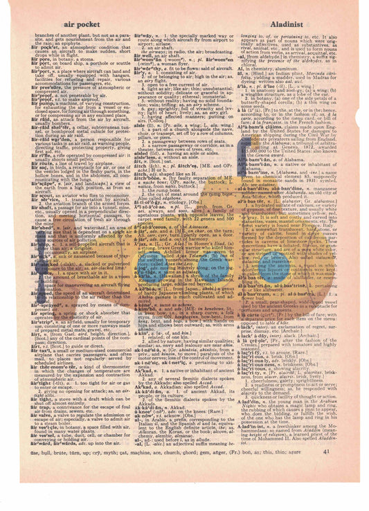 Yellow Submarine Dictionary Art Print