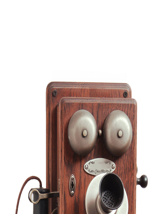 Antique Telephone 3 Piece Linked Dictionary Art