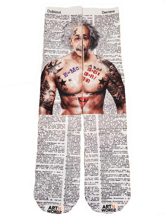 Wearable A Bad Ass Equation Unisex Dictionary Art Socks