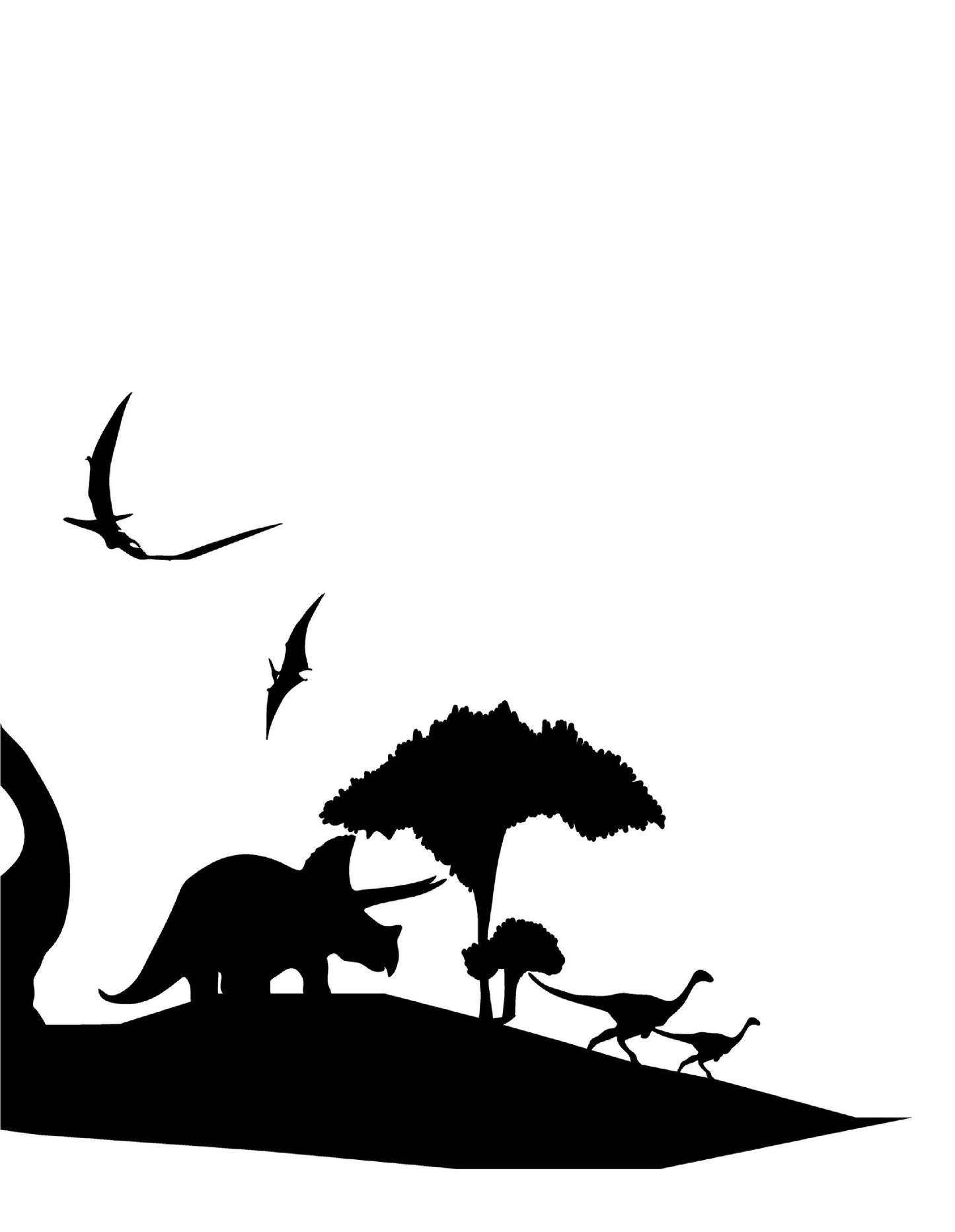 Dinosaurs Linked Dictionary Art