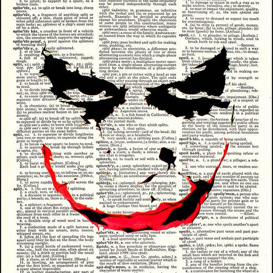 Joker Smile Dictionary Art Print
