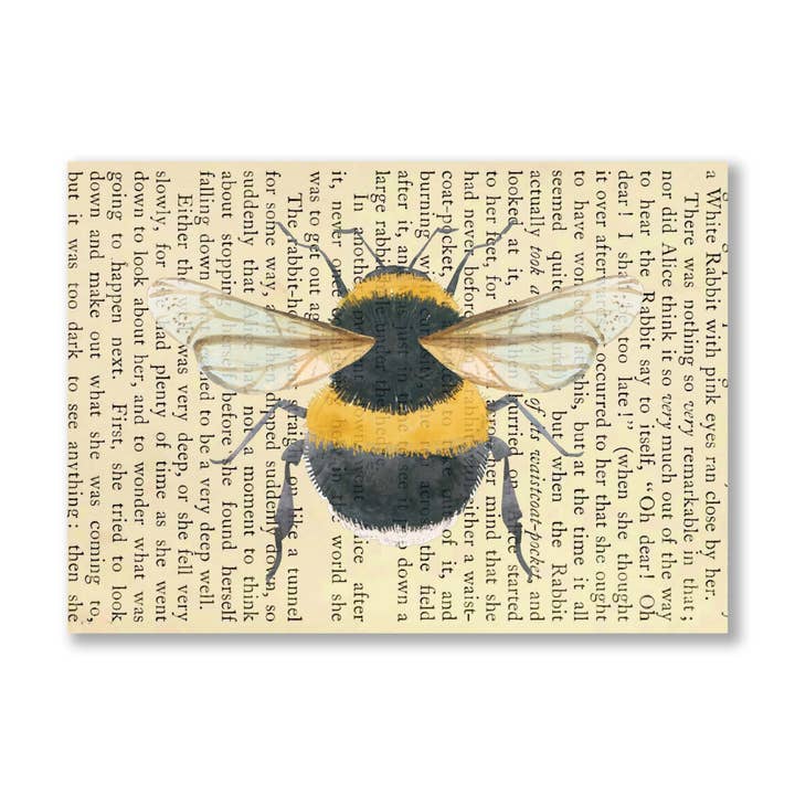 Bumble Bee Dictionary Art Print