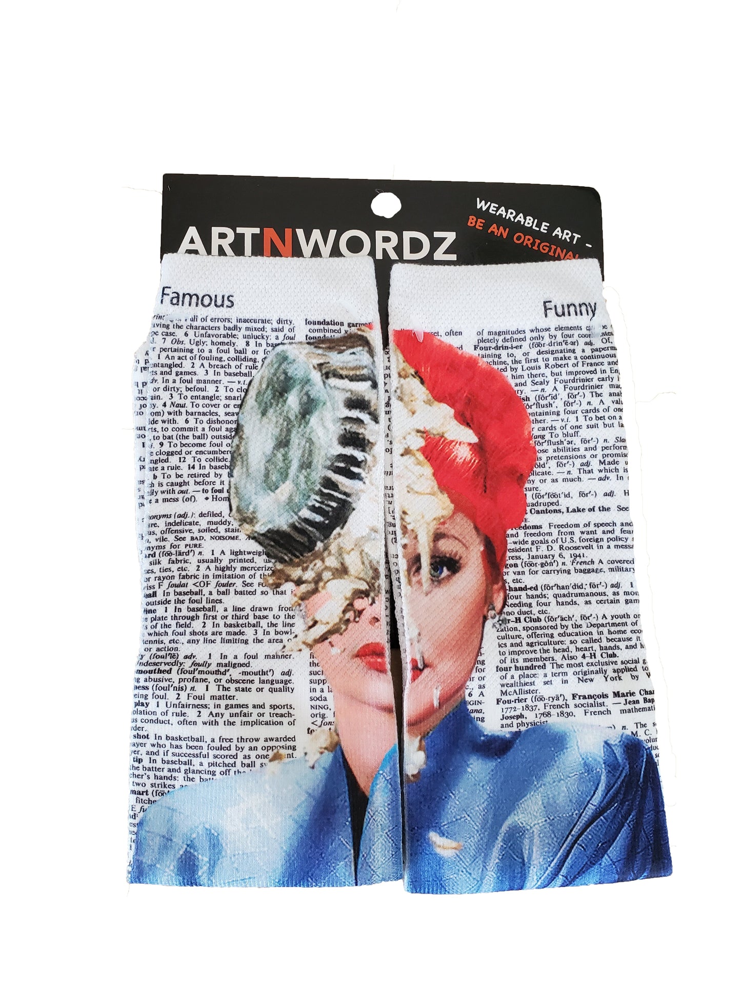 Wearable The Comedian Unisex Dictionary Art Socks