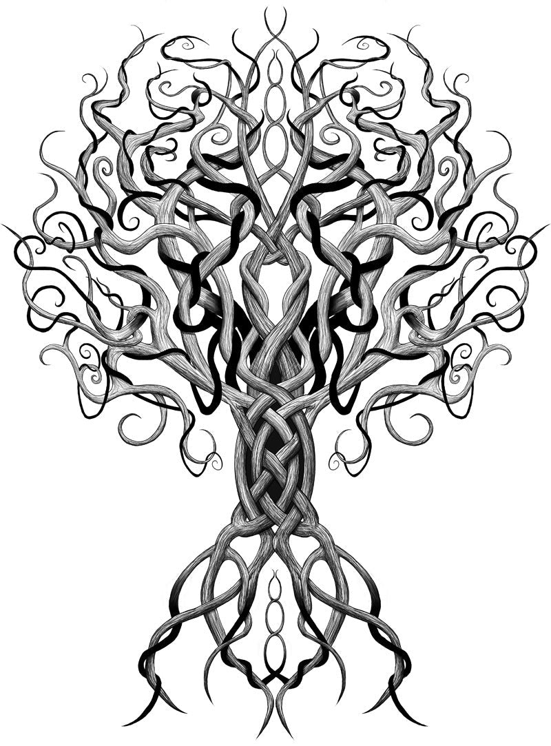 World Tree Yggdrasil Dictionary Art Print